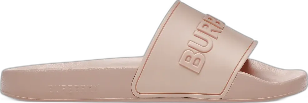  Burberry Embossed Logo Slides Peach Pink (Women&#039;s)