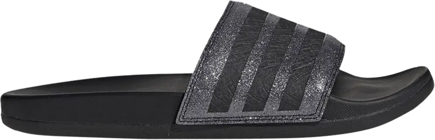  Adidas Wmns Adilette Comfort Slides &#039;Bandage Shimmer - Night Metallic&#039;