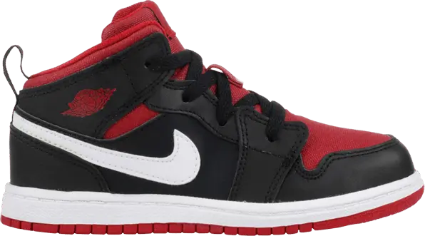  Air Jordan 1 Mid BT &#039;Black Gym Red&#039;