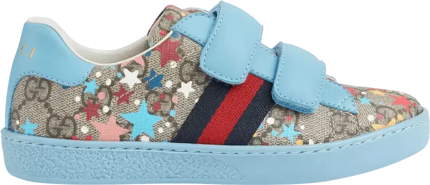  Gucci Ace Kids &#039;Star Print Monogram&#039;