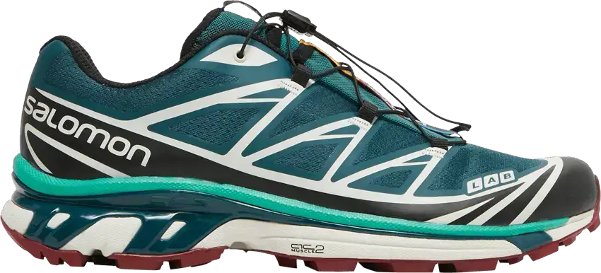  Salomon XT-6 Deep Teal Biking Red