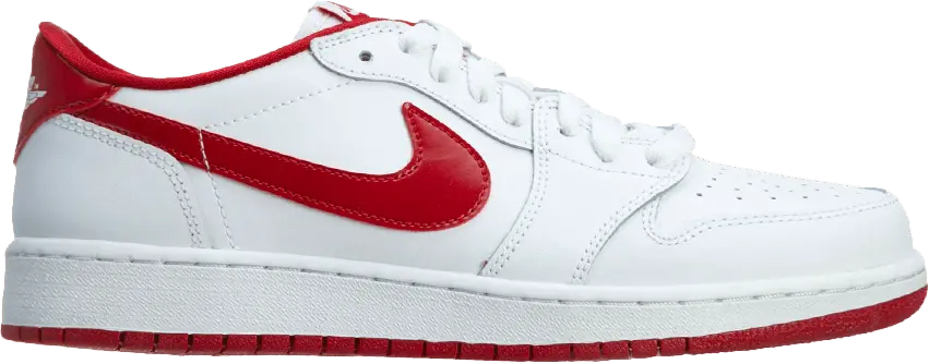  Air Jordan 1 Retro Low BG &#039;White Varsity Red&#039;