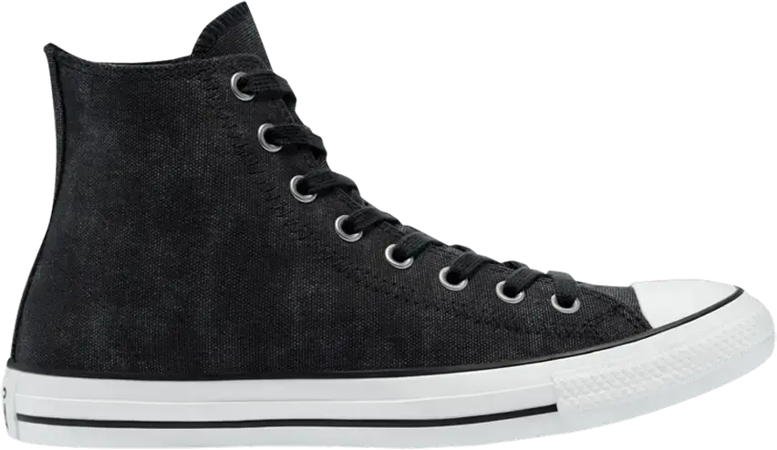  Converse Chuck Taylor All Star High &#039;Washed Canvas - Black&#039;