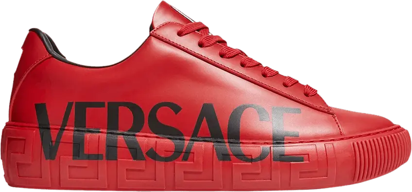  Versace Medusa Low &#039;Logo Print - Scarlet&#039;