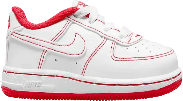  Nike Force 1 TD &#039;Contrast Stitch - White University Red&#039;