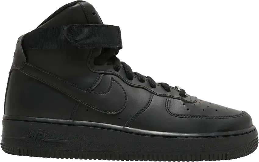  Nike Air Force 1 High LE Triple Black (GS)