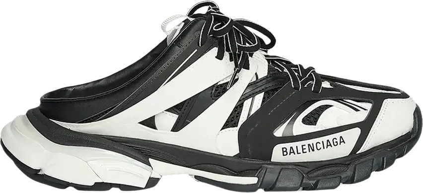 Balenciaga Track Mule &#039;White Black&#039;