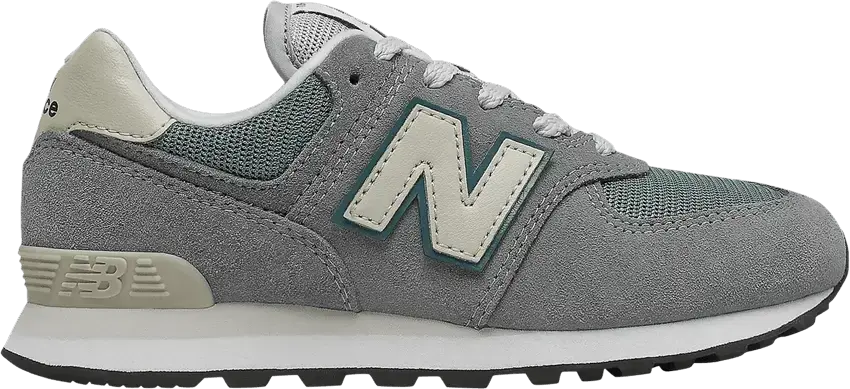  New Balance 574 Little Kid Wide &#039;Grey Sky Blue&#039;