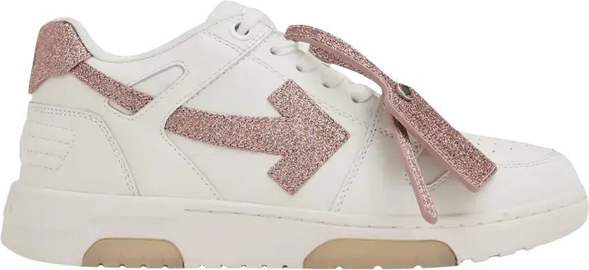  Off-White Wmns Out of Office &#039;White Pink Glitter&#039;