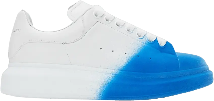  Alexander Mcqueen Alexander McQueen Oversized Sneaker &#039;Sprayed Ombre - White Lake Blue&#039;