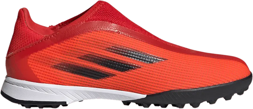 Adidas X Speedflow.3 Laceless TF J &#039;Red&#039;