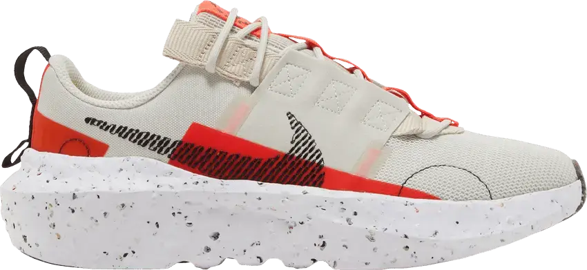  Nike Wmns Crater Impact &#039;Light Bone Bright Crimson&#039;