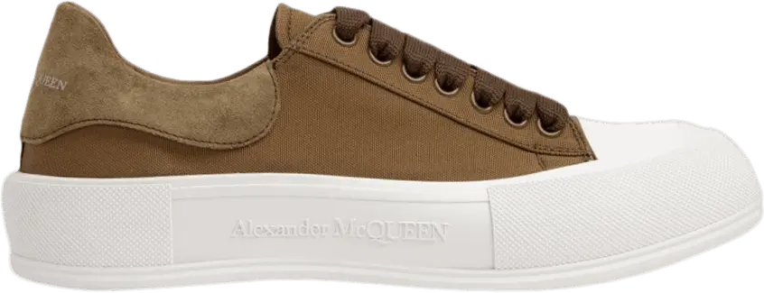  Alexander Mcqueen Alexander McQueen Deck Plimsoll &#039;Khaki&#039;