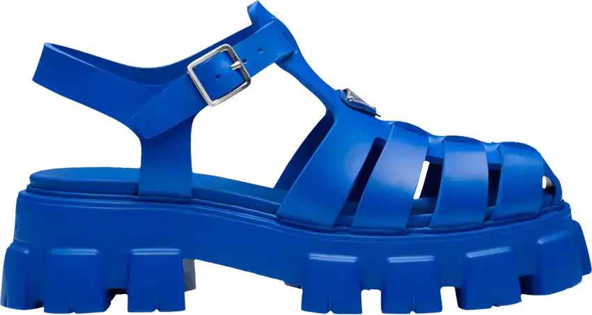 Prada Rubber Sandal &#039;Sapphire Blue&#039;