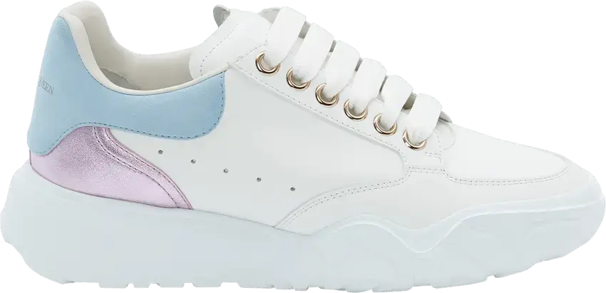  Alexander Mcqueen Alexander McQueen Wmns Court Trainer &#039;White Paris Blue Lilac&#039;