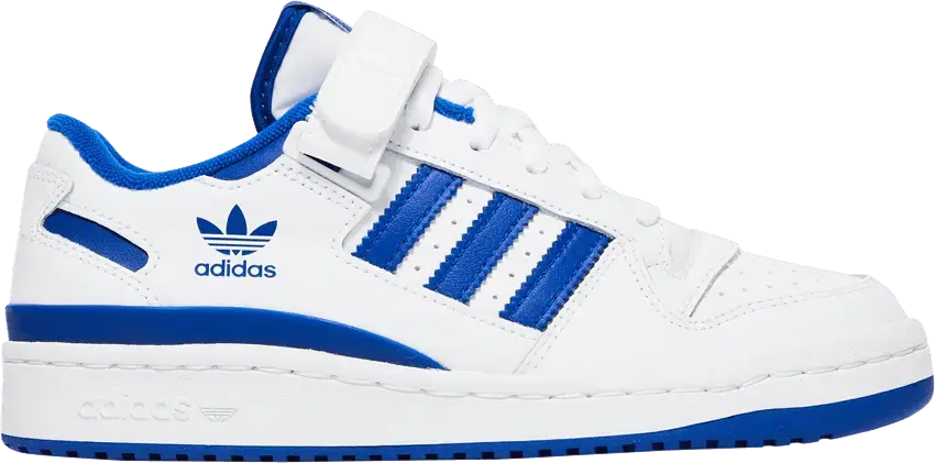  Adidas adidas Forum Low White Royal Blue (Youth)