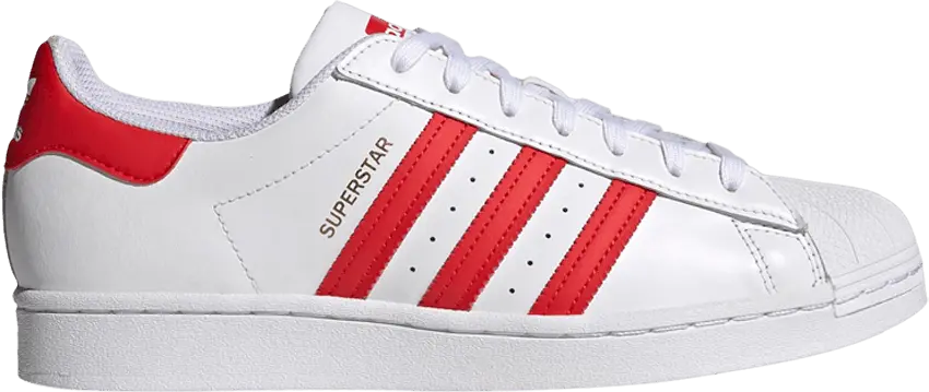  Adidas adidas Superstar White Vivid Red