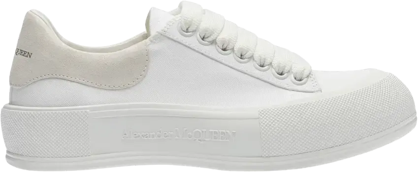 Alexander Mcqueen Alexander McQueen Wmns Deck Lace-Up Plimsoll &#039;White&#039; 2021