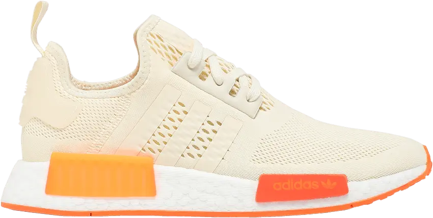  Adidas adidas NMD R1 Cream White Screaming Orange