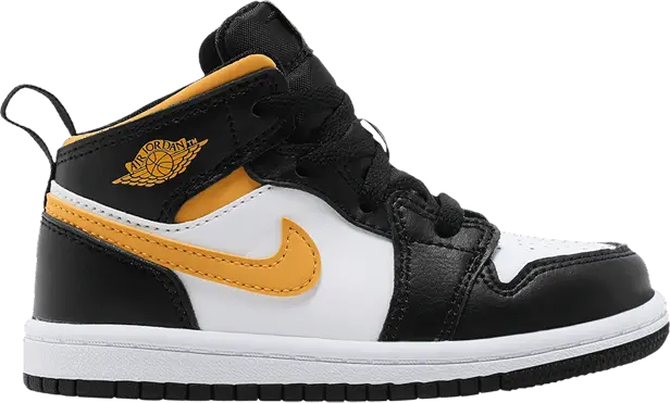  Jordan 1 Mid White Pollen Black (TD)