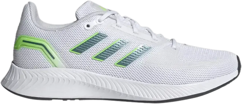  Adidas Wmns Run Falcon 2.0 &#039;White Signal Green&#039;