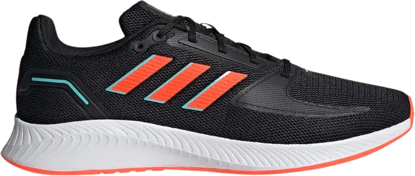  Adidas Run Falcon 2.0 &#039;Black Solar Red&#039;