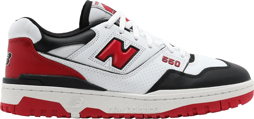  New Balance 550 White Red Black