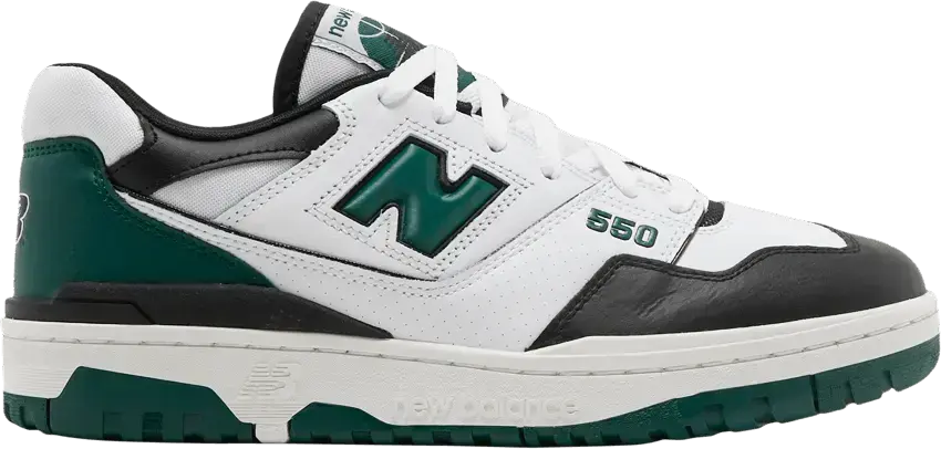  New Balance 550 White Green Black