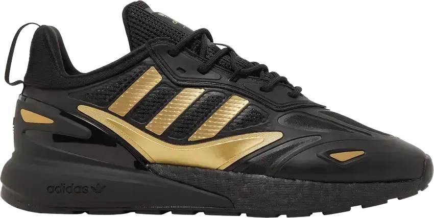  Adidas ZX 2K Boost 2.0 &#039;Black Gold Metallic&#039;