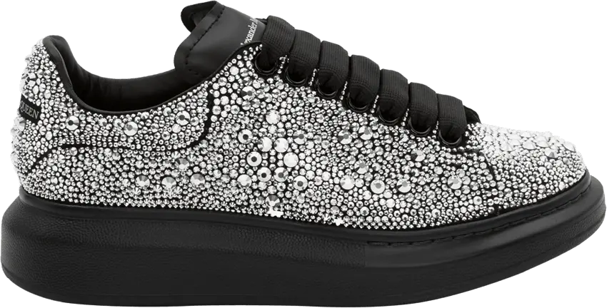  Alexander Mcqueen Alexander McQueen Wmns Oversized Sneaker &#039;Black Silver Crystal&#039;