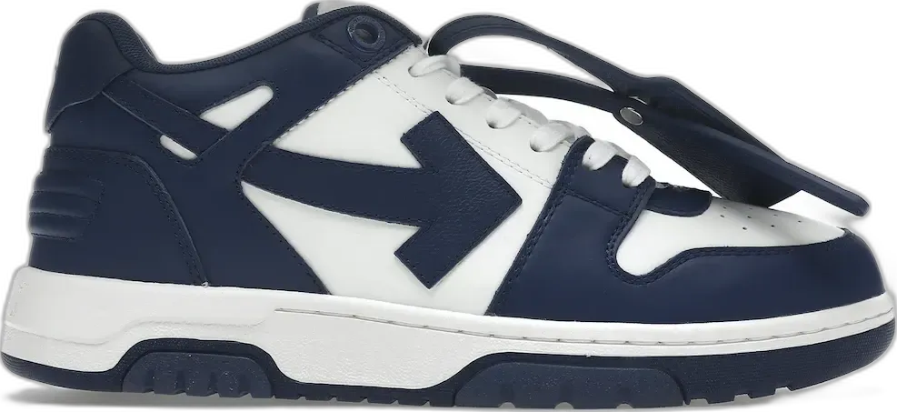  Off-White &quot;OFF-WHITE Out Of Office &quot;&quot;OOO&quot;&quot; Low Tops Dark Blue White&quot;