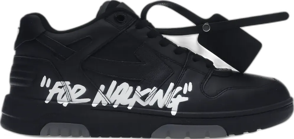  Off-White &quot;OFF-WHITE Out Of Office OOO &quot;&quot;For Walking&quot;&quot; Low Tops Black White (SS22)&quot;