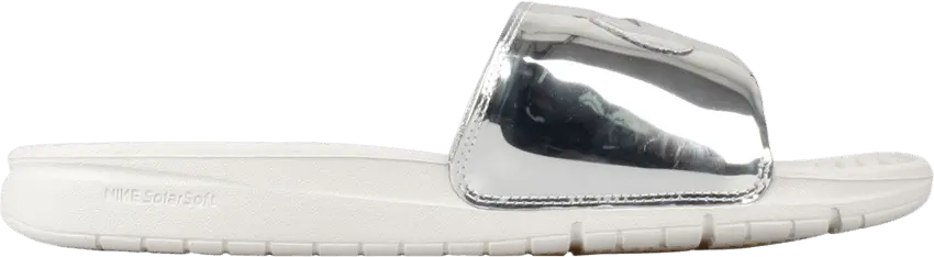  Nike Benassi Solarsoft Slide Liquid Silver