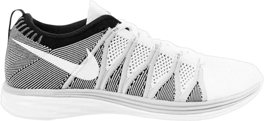 Nike Flyknit Lunar 2 White Wolf Grey Black