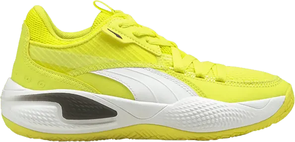  Puma Court Rider I Jr &#039;Yellow Glow White&#039;