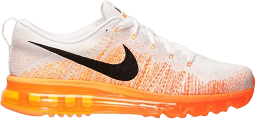  Nike Flyknit Max White Orange