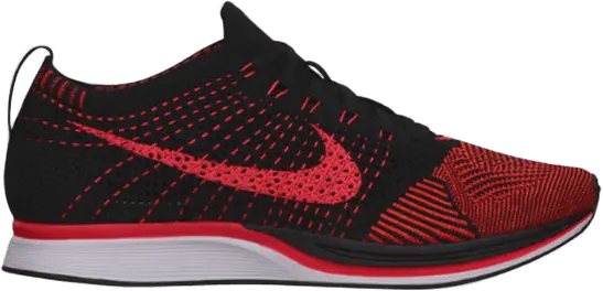  Nike Flyknit Racer Black Laser Crimson