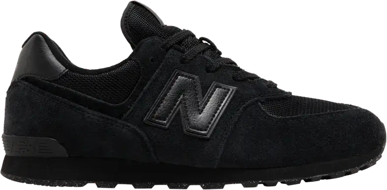  New Balance 574 Big Kid Wide &#039;Core Pack - Black&#039;