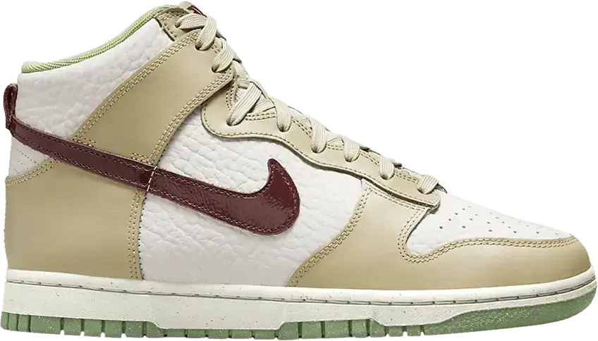  Nike Dunk High Tumbled Tan White Brown (Women&#039;s)