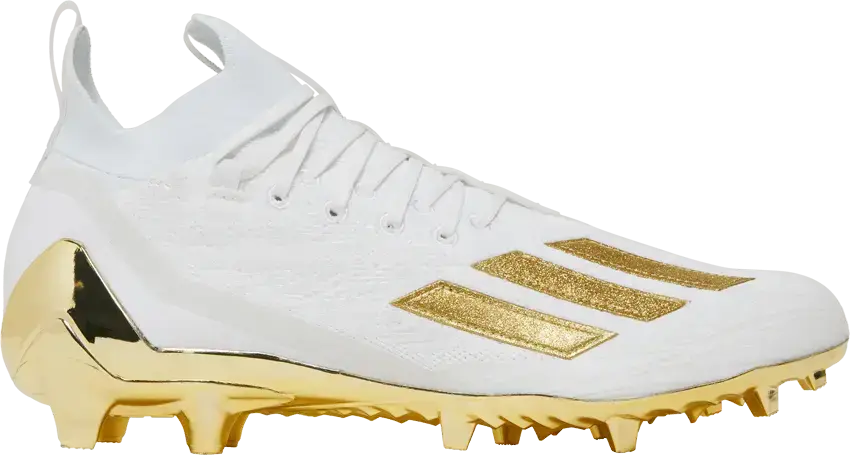  Adidas Adizero Cleats Primeknit &#039;White Gold Metallic&#039;