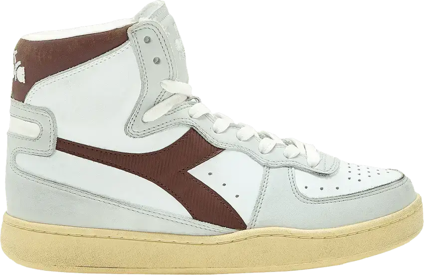  Diadora Mi Basket Used &#039;White Decadent Chocolate&#039;