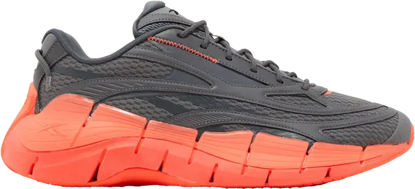  Reebok Zig Kinetica 2.5 Grey Orange Flare