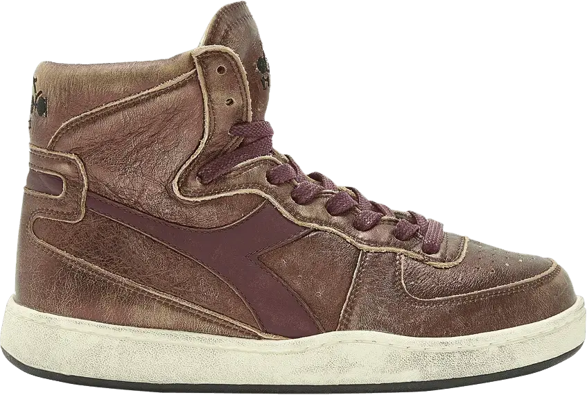  Diadora Mi Basket Metal Used &#039;Violet Fig&#039;