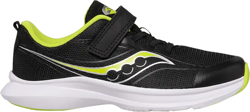  Saucony Kinvara 13 A/C Big Kid &#039;Black Lime&#039;