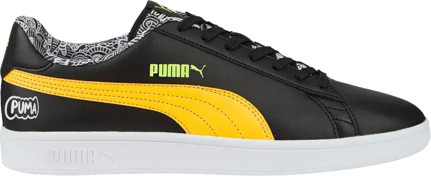  Puma Smash V2 &#039;Me Happy - Black Yellow&#039;