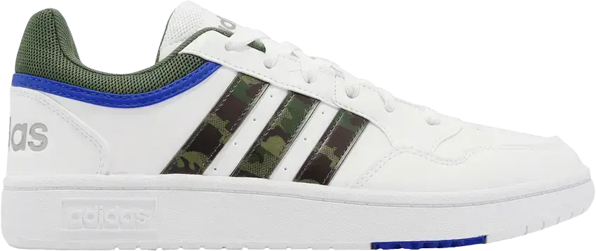  Adidas Hoops 3.0 Low &#039;White Green Oxide Camo&#039;