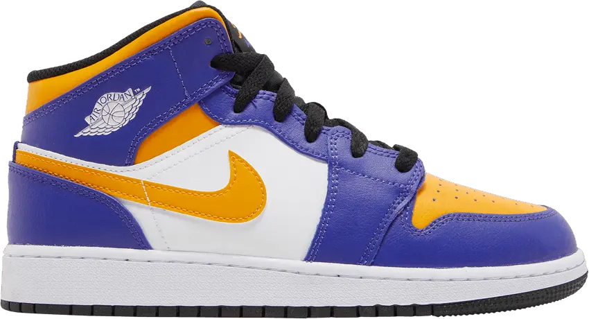  Jordan 1 Mid Lakers (2022) (GS)