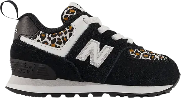  New Balance 574 Bungee Lace Toddler &#039;Leopard&#039;