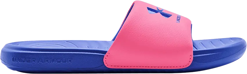  Under Armour Ansa Fixed Slide GS &#039;Pink Punk Versa Blue&#039;