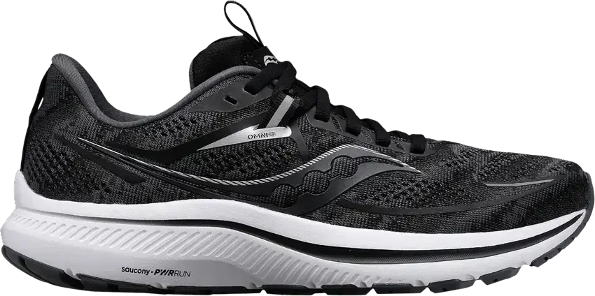  Saucony Wmns Omni 21 Wide &#039;Black White&#039;